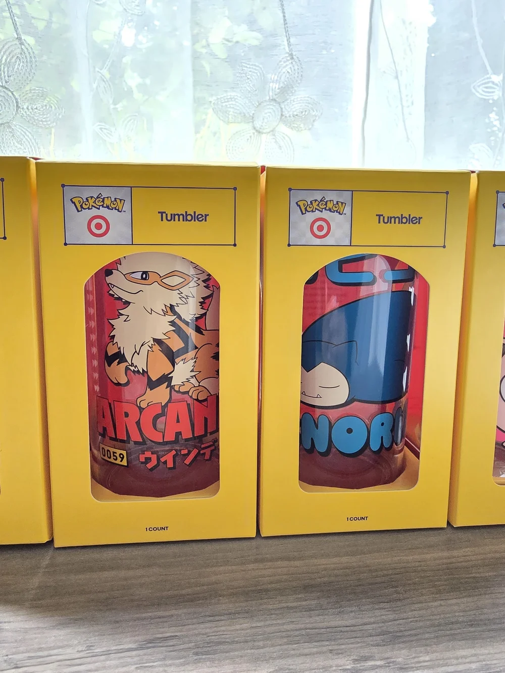 Pokémon x Target Tumbler Complete Set of 4